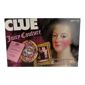 2009 CLUE "Juicy Couture: Crimes Of Couture" Fashion Board Game 100% COMPLETE